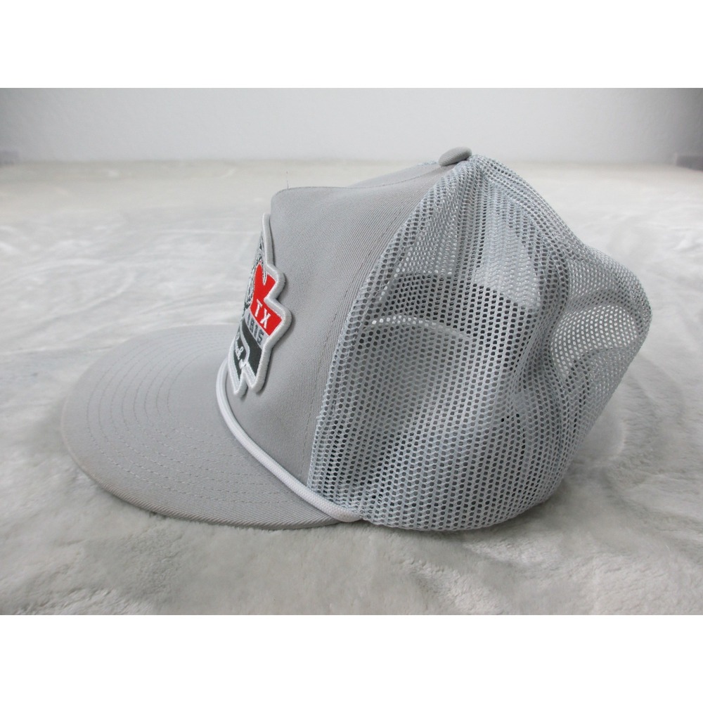 Lazy Ranch Wear Hat Cap Mens OSFA Gray Rope Trucker Snapback Mesh Back* - Picture 2 of 15